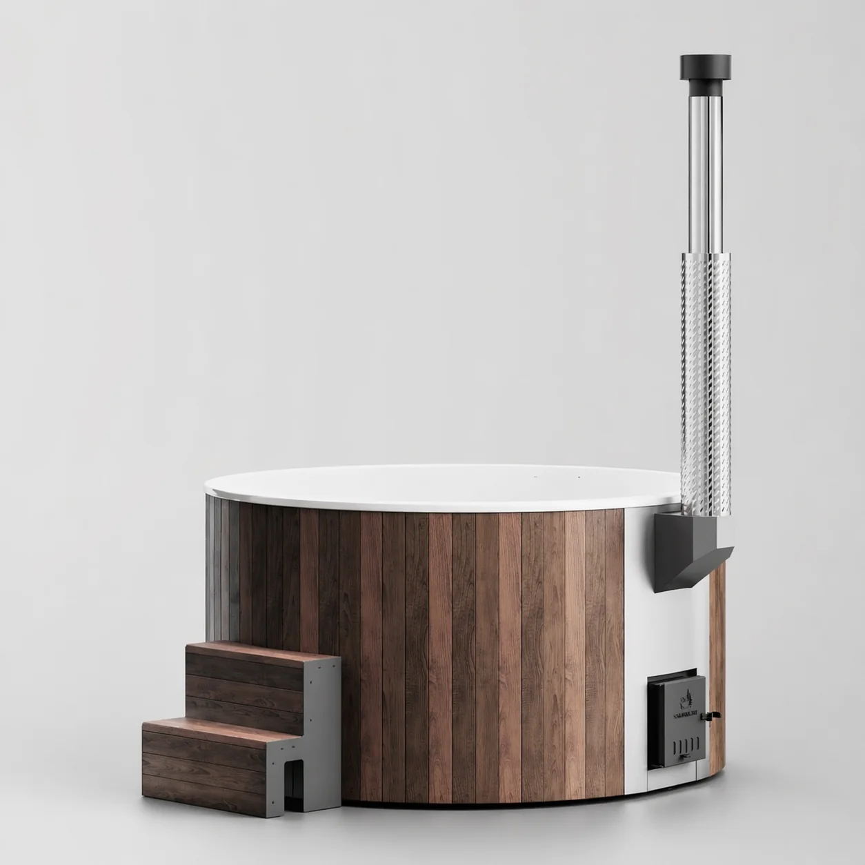 Customer review photo for Wood-Fired Soaking Tub Furako 200BW, for 4-6 People