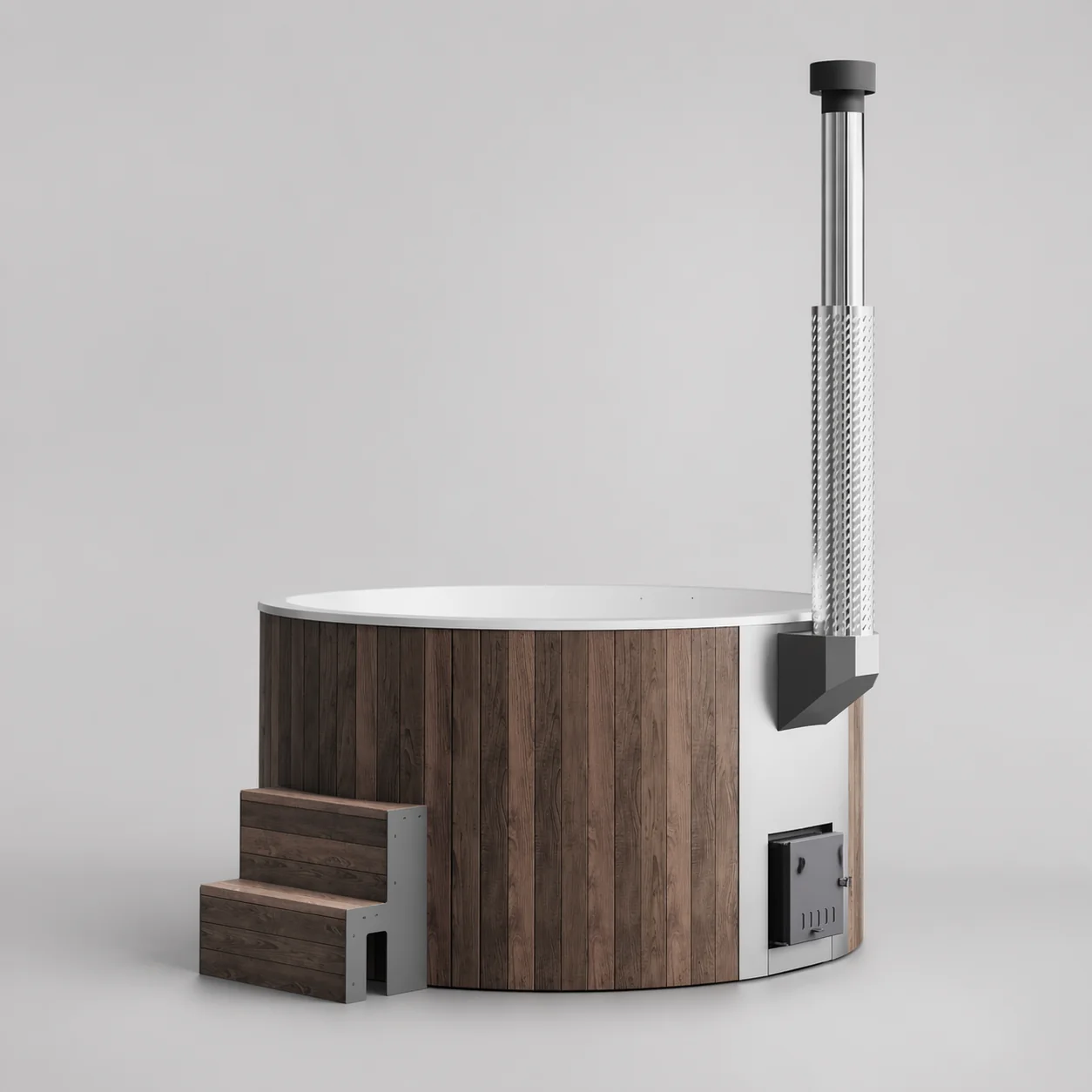 Customer review photo for Wood-Fired Soaking Tub Furako 200BW, for 4-6 People