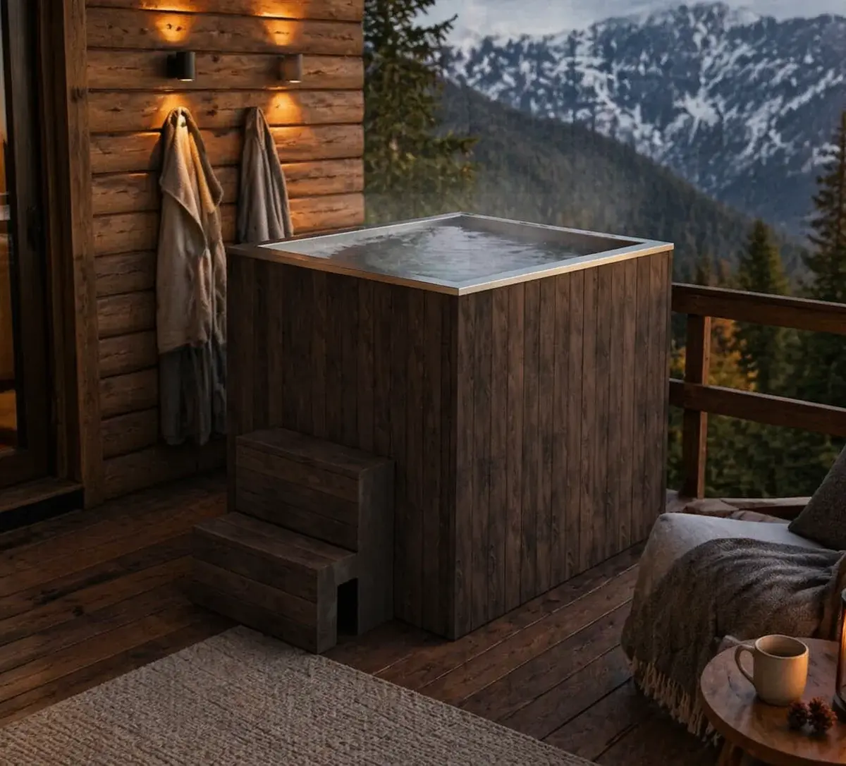 Plunge Tub Arctic 120B, for 1-2 People