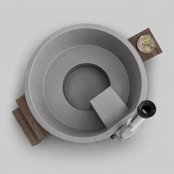 Wood-Fired Soaking Tub Furako 200PBG, for 4-6 People