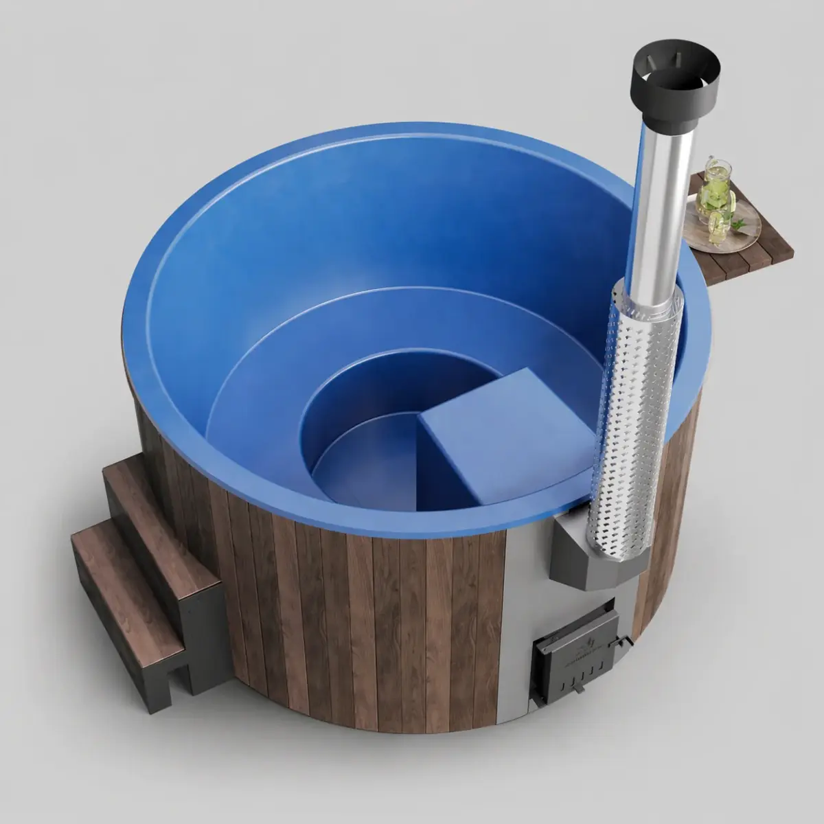 Wood-Fired Soaking Tub Furako 200PBG, for 4-6 People