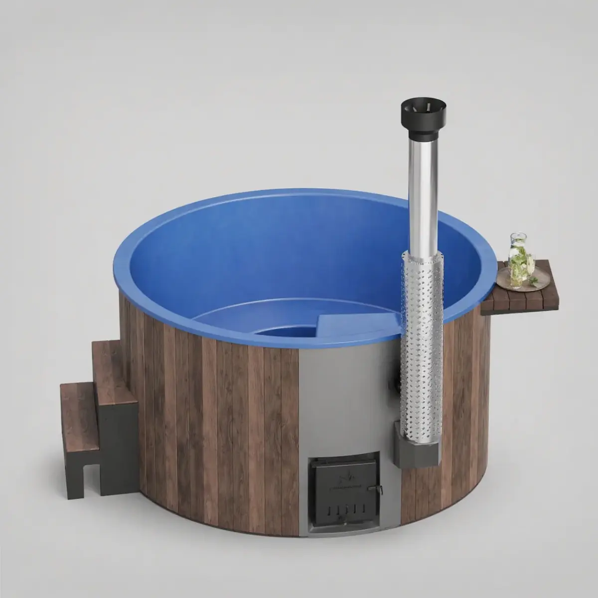Wood-Fired Soaking Tub Furako 200PBG, for 4-6 People