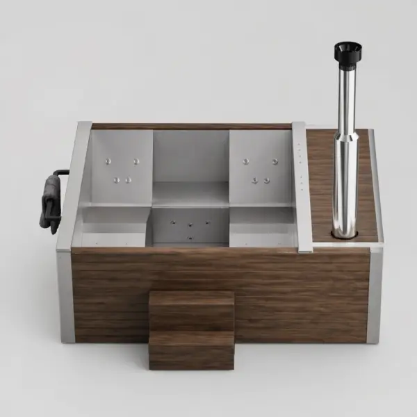 Wood-Fired Soaking Tub Elite 320, for 4-6 People