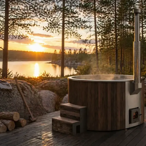 Wood-Fired Soaking Tub Furako 200SB, for 4-6 People gallery thumbnail