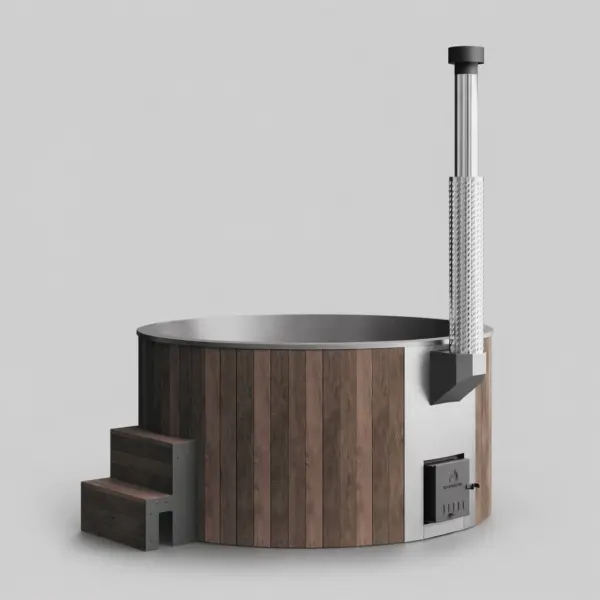 Wood-Fired Soaking Tub Furako 200BW, for 4-6 People