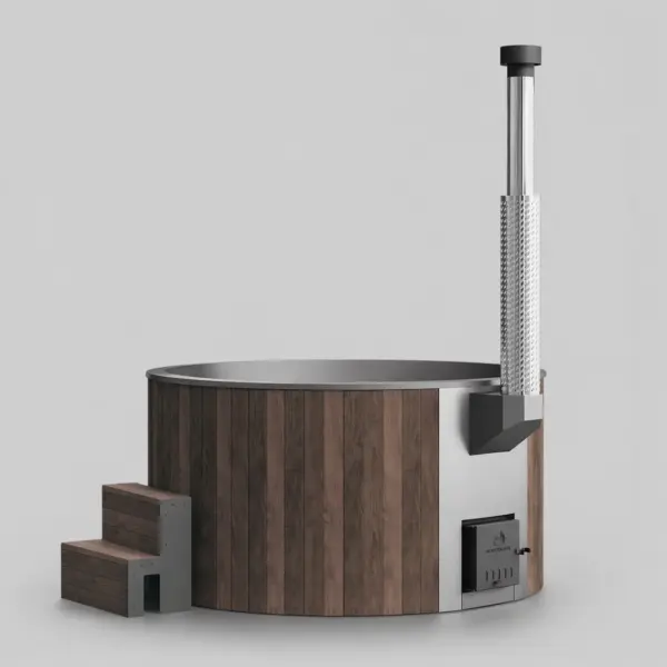 Wood-Fired Soaking Tub Furako 200BW, for 4-6 People