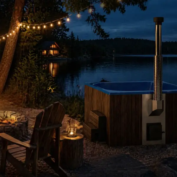 Wood-Fired Soaking Tub Thermal 200BW, for 6-8 People gallery thumbnail