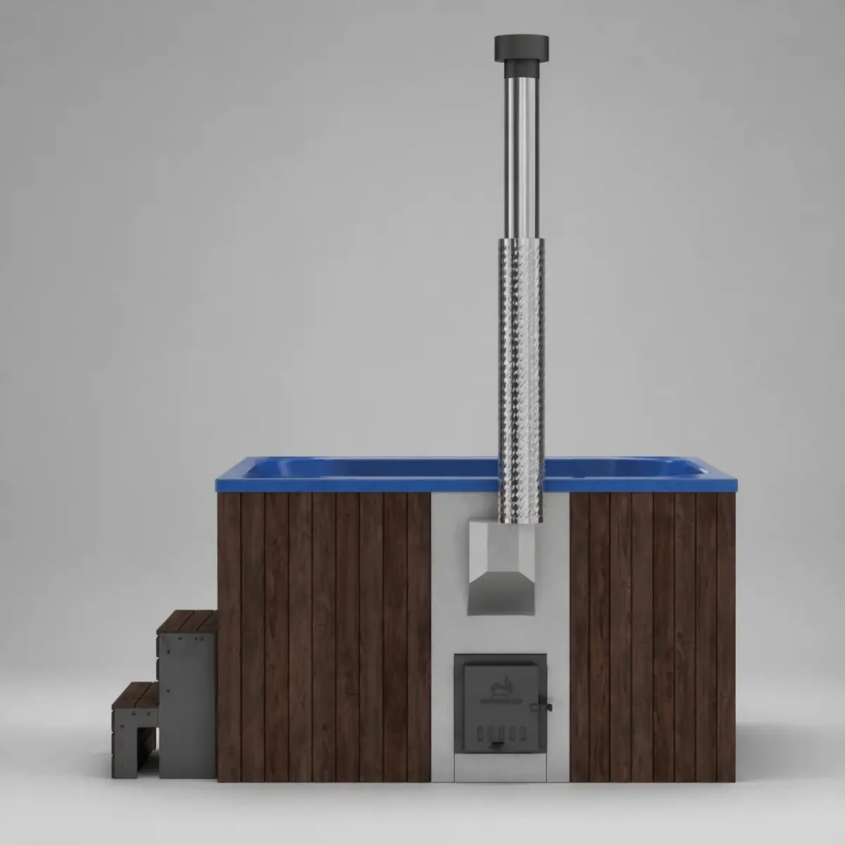 Wood-Fired Soaking Tub Thermal 200BW, for 6-8 People