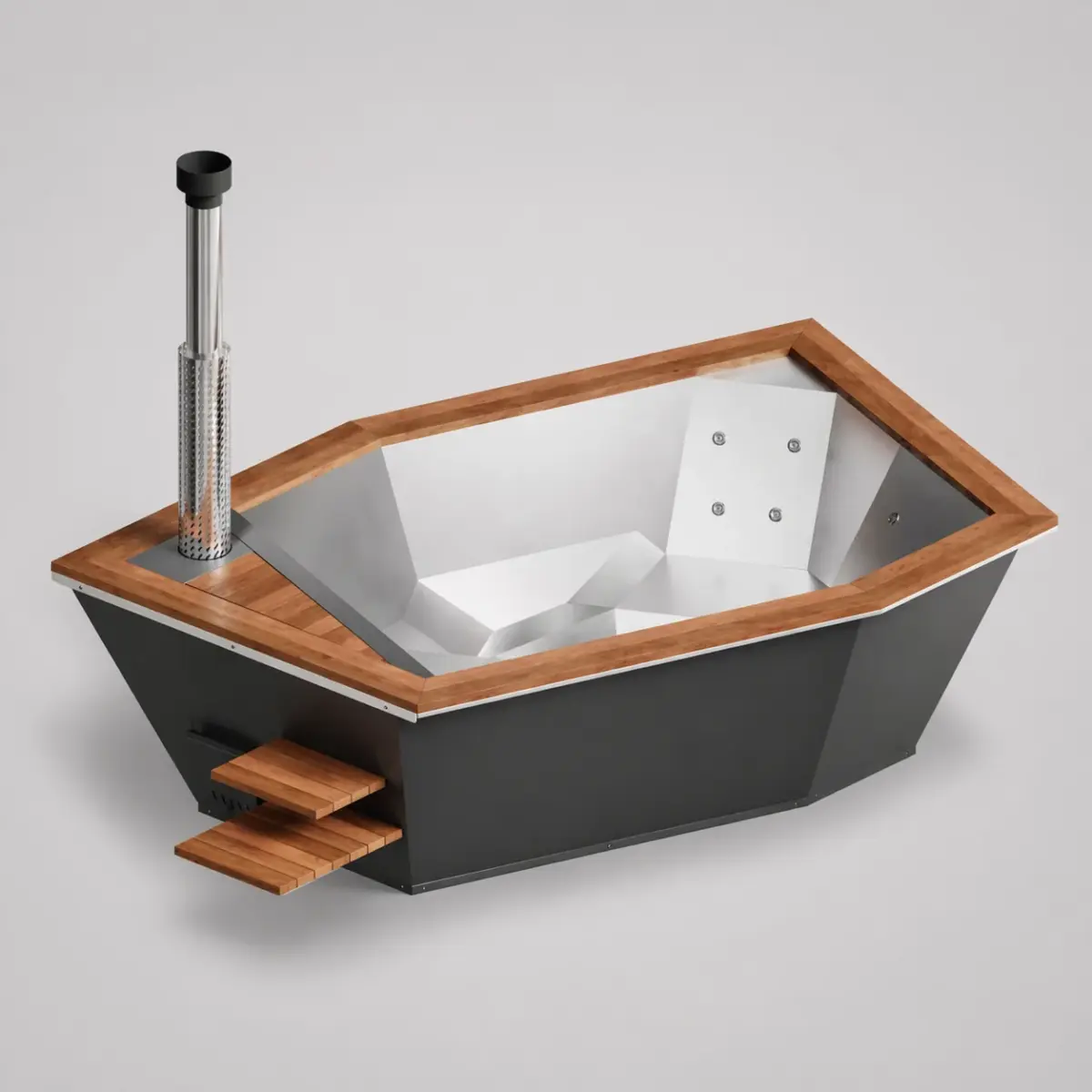 Wood-Fired Plunge Tub Icon 350W, for 4-6 People