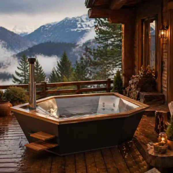 Wood-Fired Plunge Tub Icon 350W, for 4-6 People gallery thumbnail
