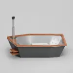 Wood-Fired Plunge Tub Icon 350W, for 4-6 People