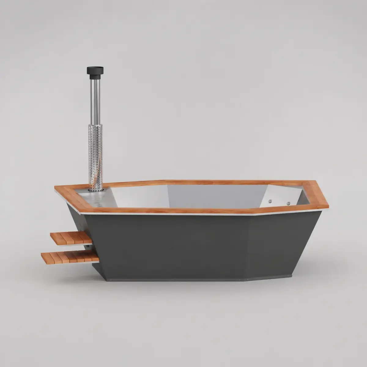 Wood-Fired Plunge Tub Icon 350W, for 4-6 People