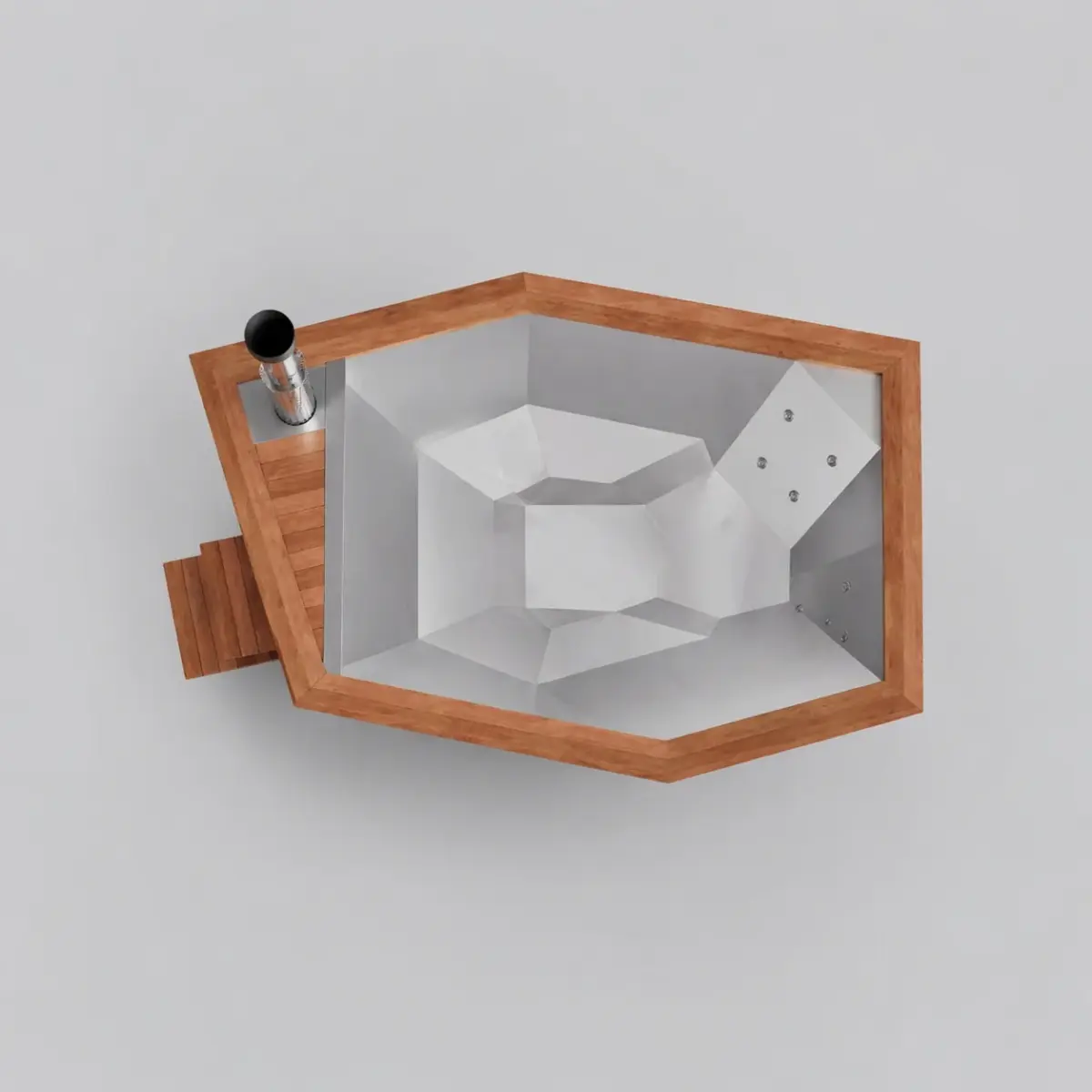 Wood-Fired Plunge Tub Icon 350W, for 4-6 People