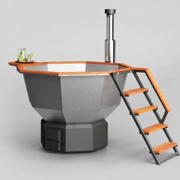 Wood-Fired Hot Tub Comfort 190 ECO, for 1-6 People