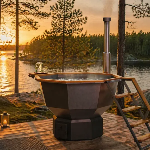 Wood-Fired Hot Tub Comfort 190 ECO, for 1-6 People gallery thumbnail