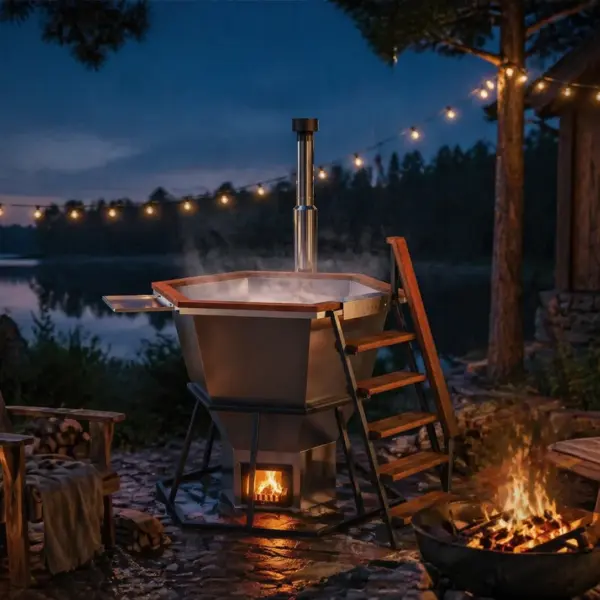 Wood-Fired Hot Tub Comfort 170, for 1-4 People gallery thumbnail