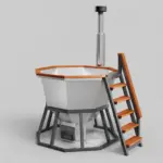 Wood-Fired Hot Tub Comfort 190, for 1-6 People