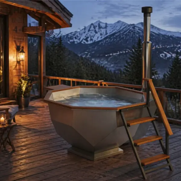 Wood-Fired Hot Tub Diamond 190, for 1-6 People gallery thumbnail