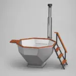 Wood-Fired Hot Tub Diamond 190, for 1-6 People